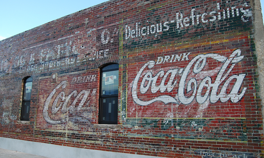 Jefferson Street Coca Cola Signs